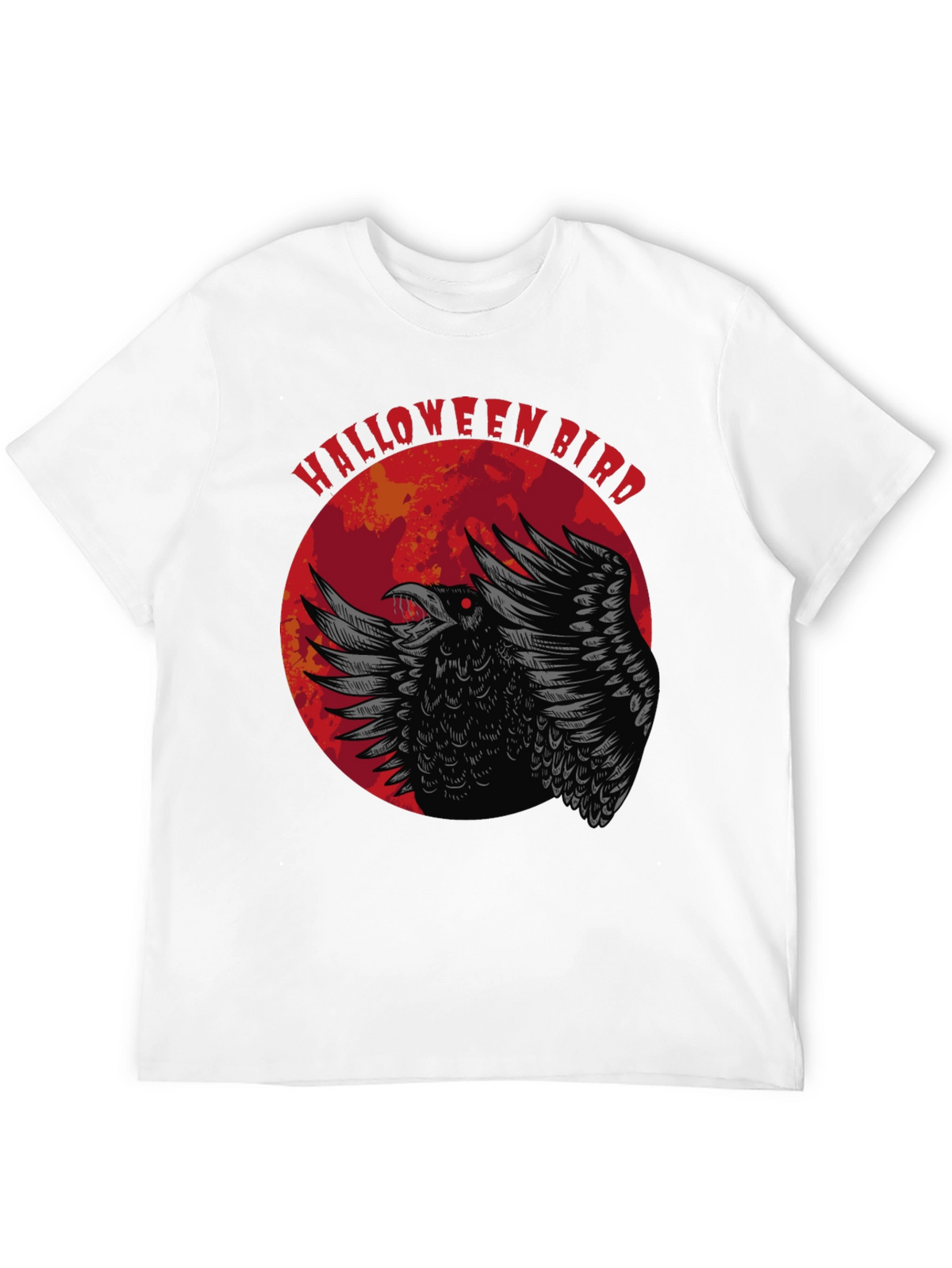 Halloween Bird Graphic Tee - Crow Moon Design