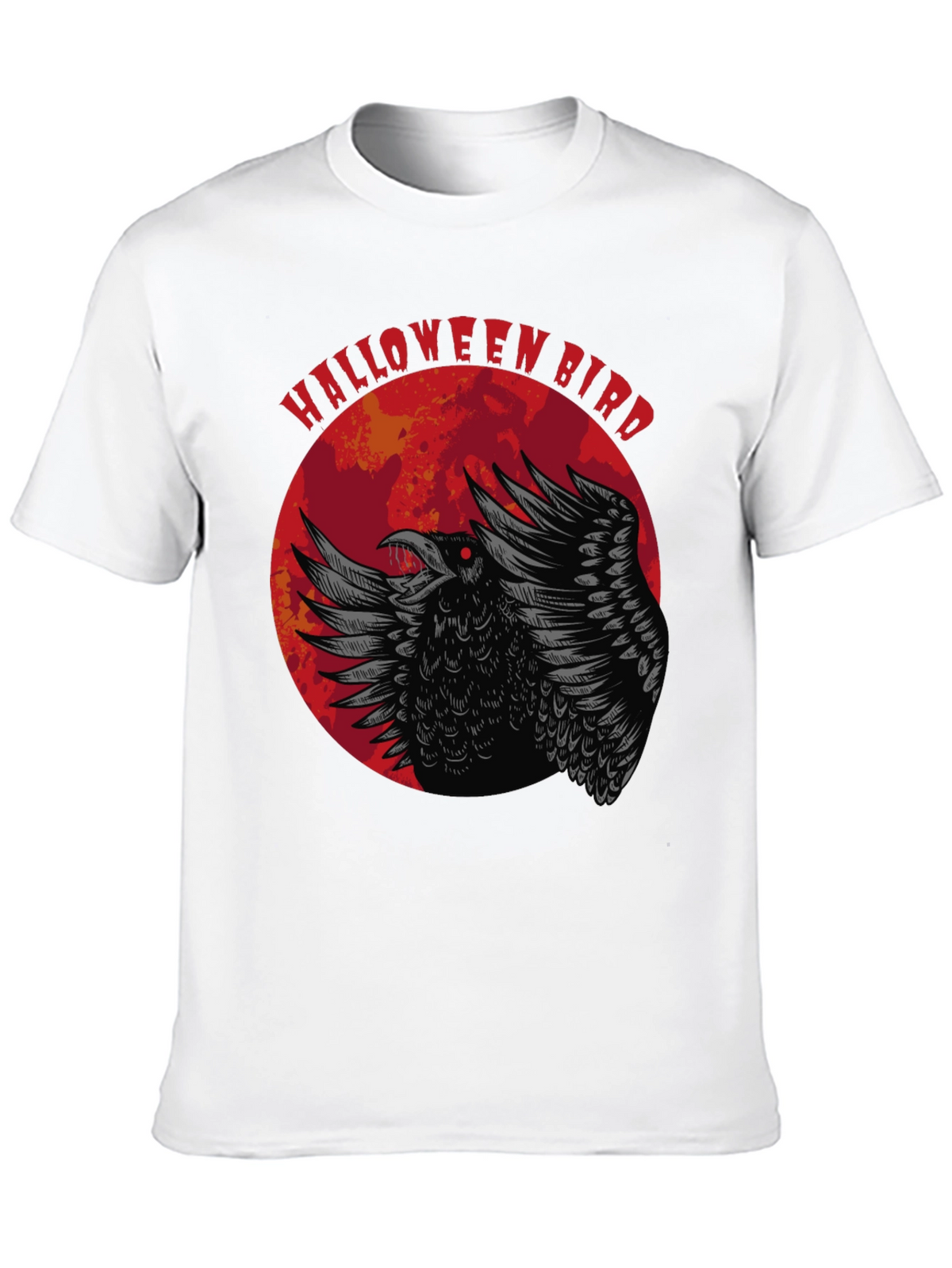 Halloween Bird Graphic Tee - Crow Moon Design