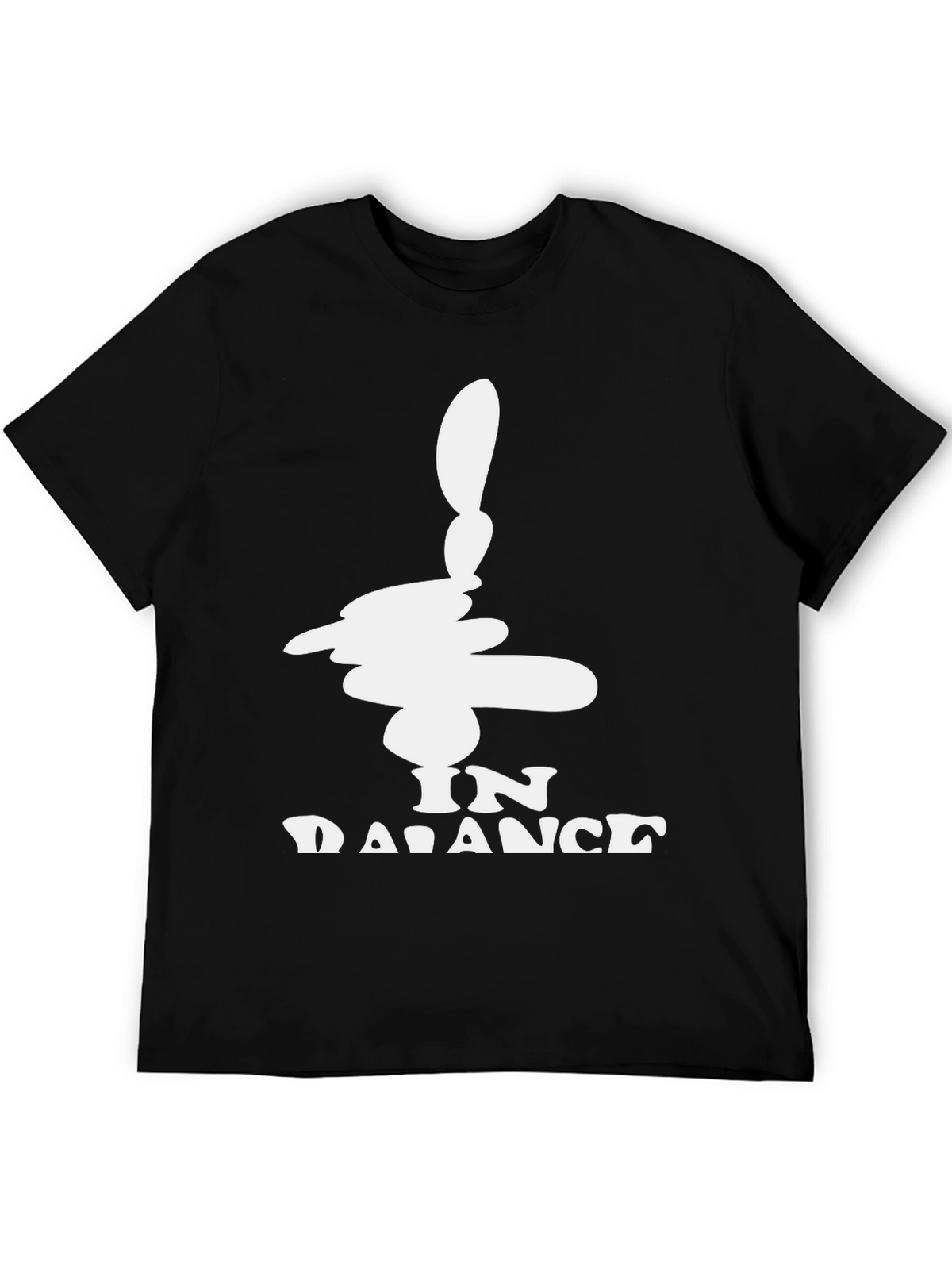 In Balance Black Graphic Tee - Mens