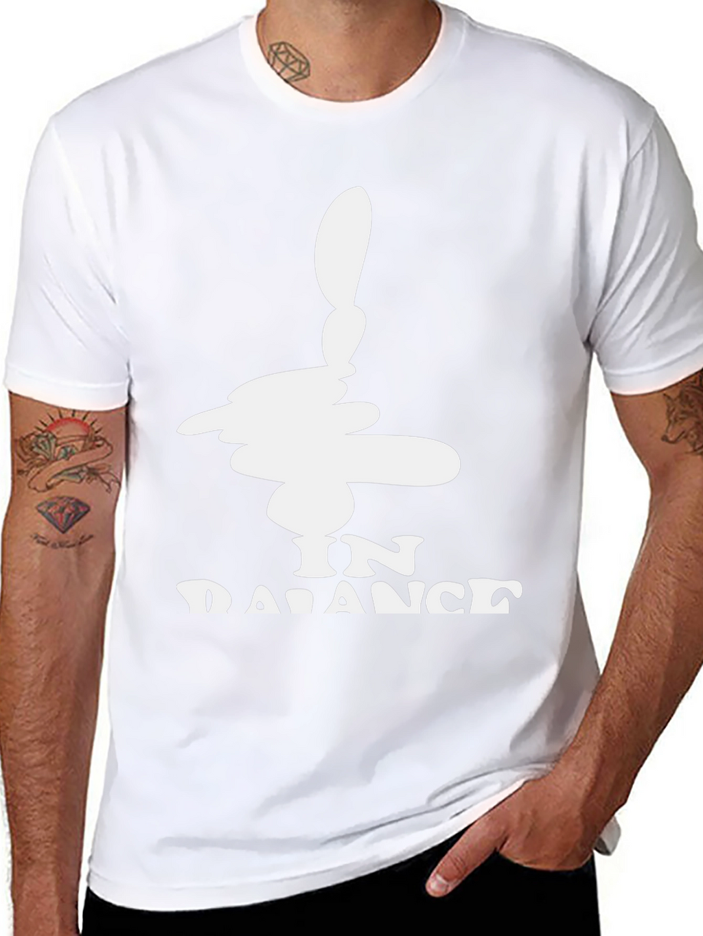 In Balance Black Graphic Tee - Mens