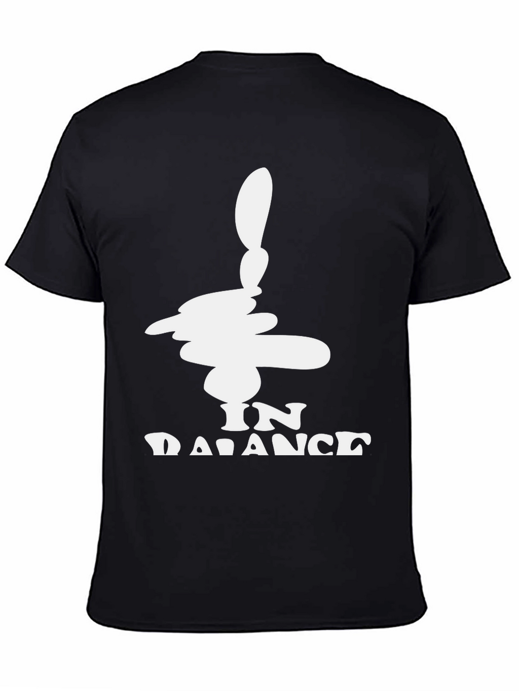 In Balance Black Graphic Tee - Mens