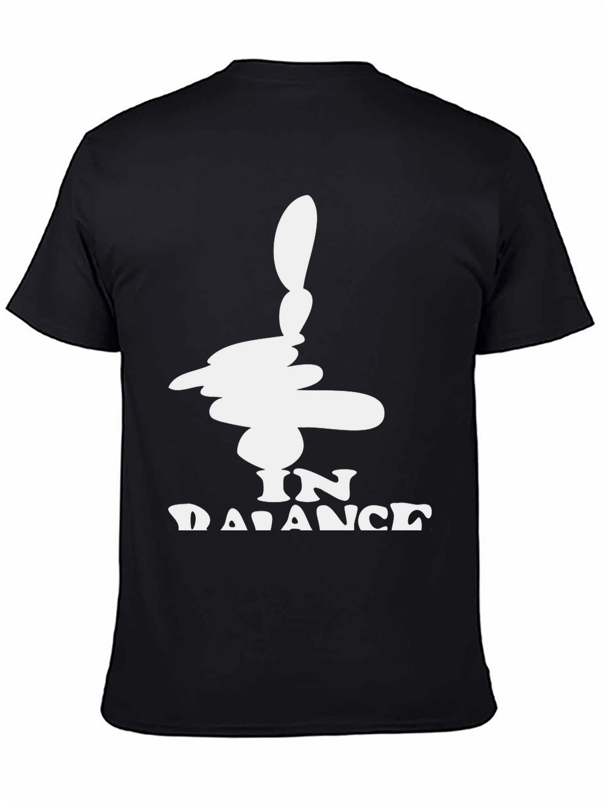 In Balance Black Graphic Tee - Mens