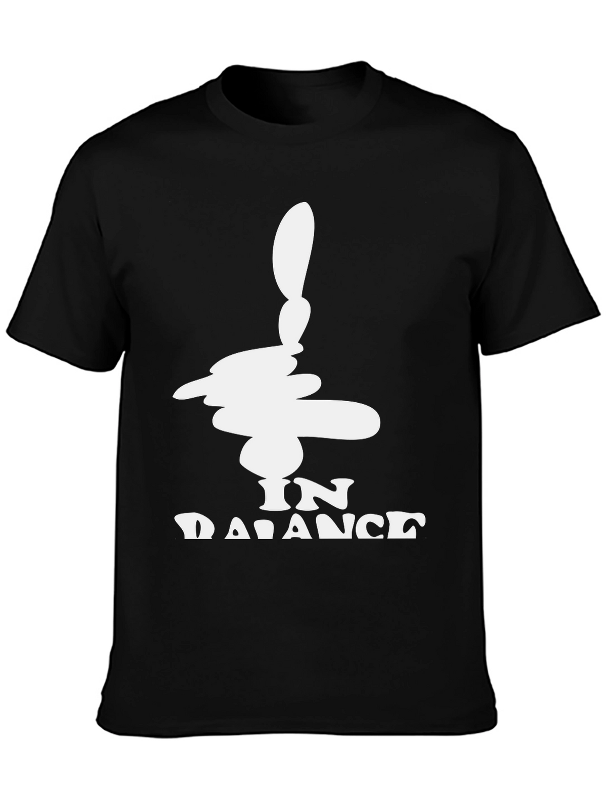 In Balance Black Graphic Tee - Mens
