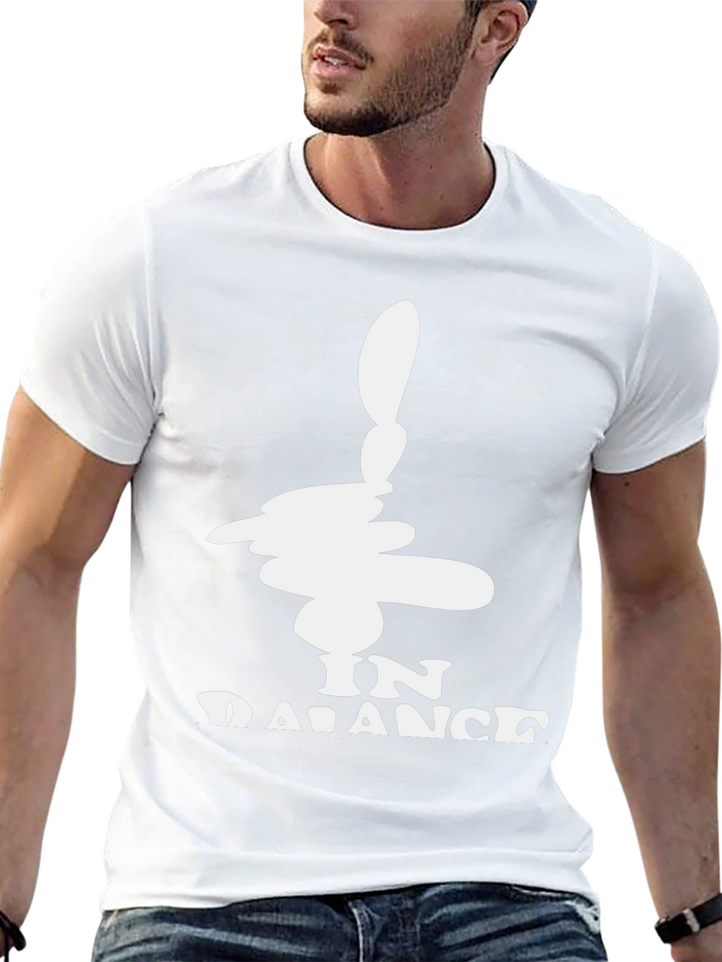In Balance Black Graphic Tee - Mens