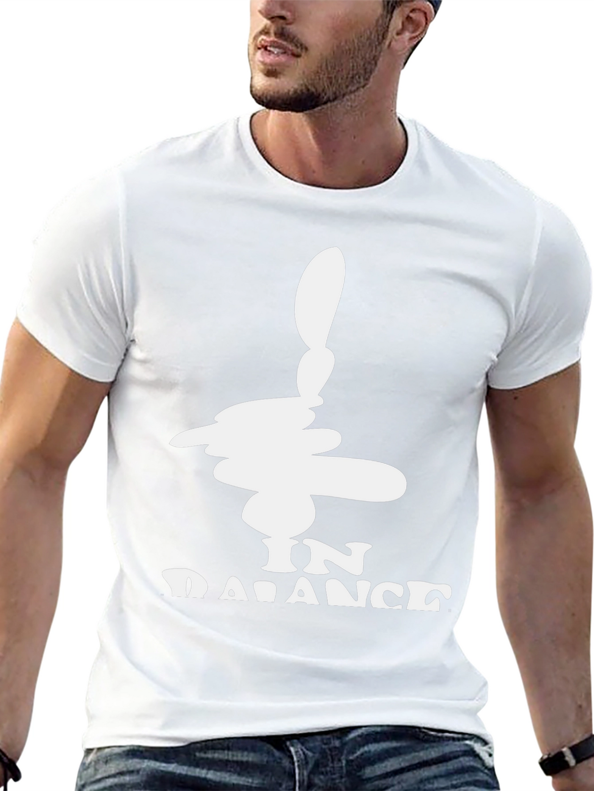 In Balance Black Graphic Tee - Mens