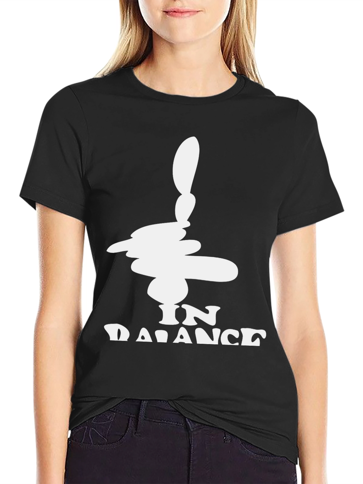 In Balance Black Graphic Tee - Mens