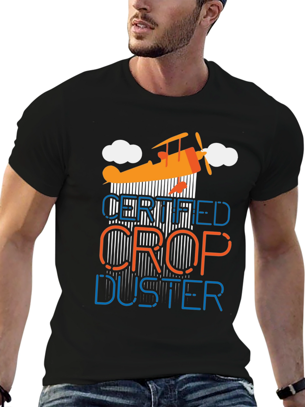 Certified Crop Duster Graphic T-Shirt