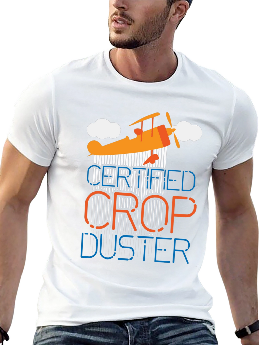 Certified Crop Duster Graphic T-Shirt