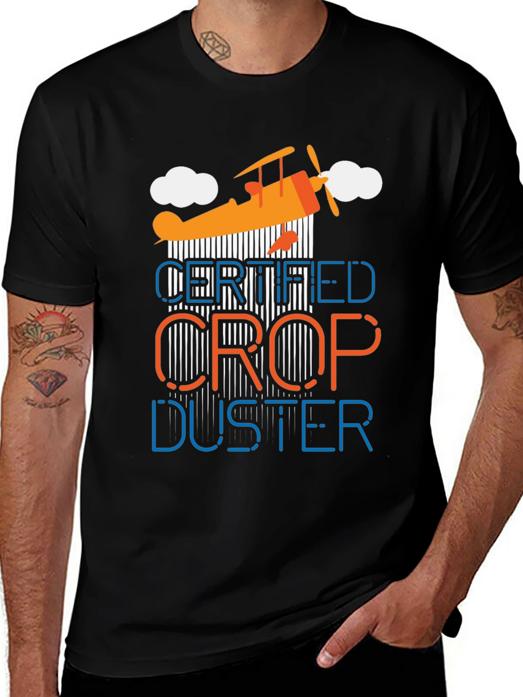 Certified Crop Duster Graphic T-Shirt