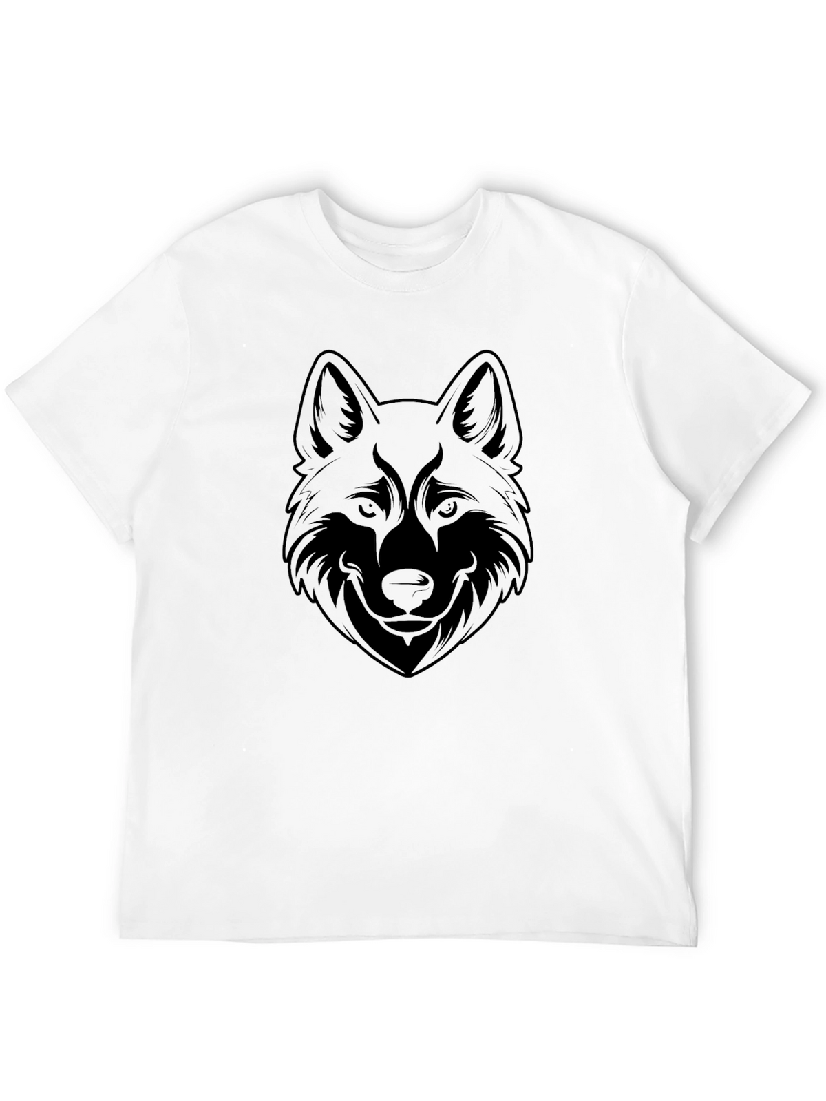 Black Wolf Graphic Tee - Mens Casual Style