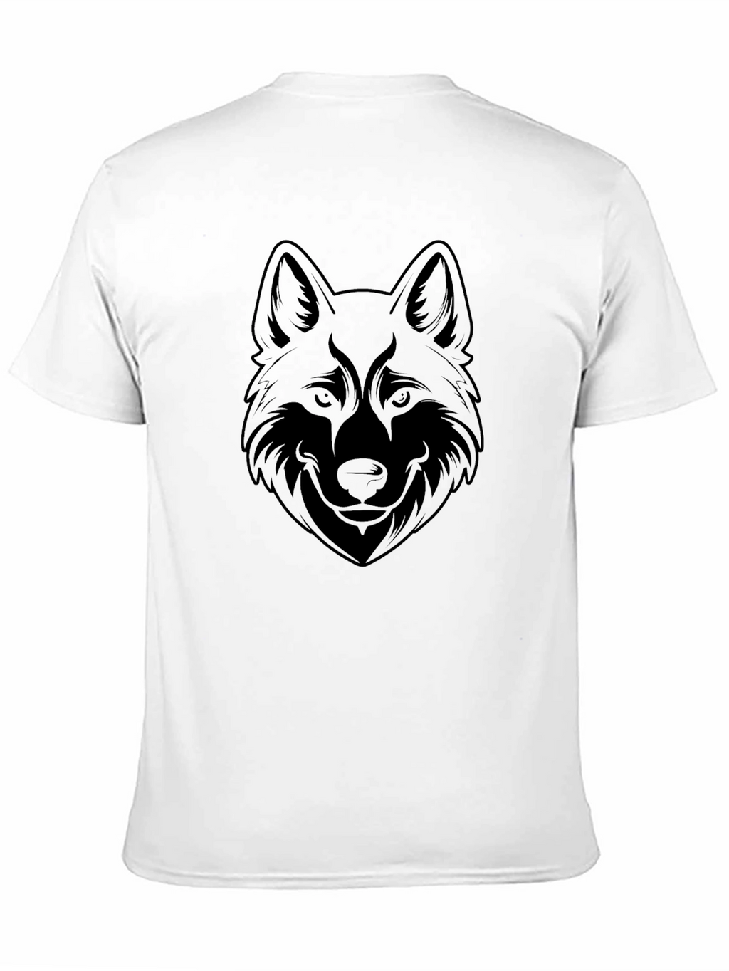 Black Wolf Graphic Tee - Mens Casual Style