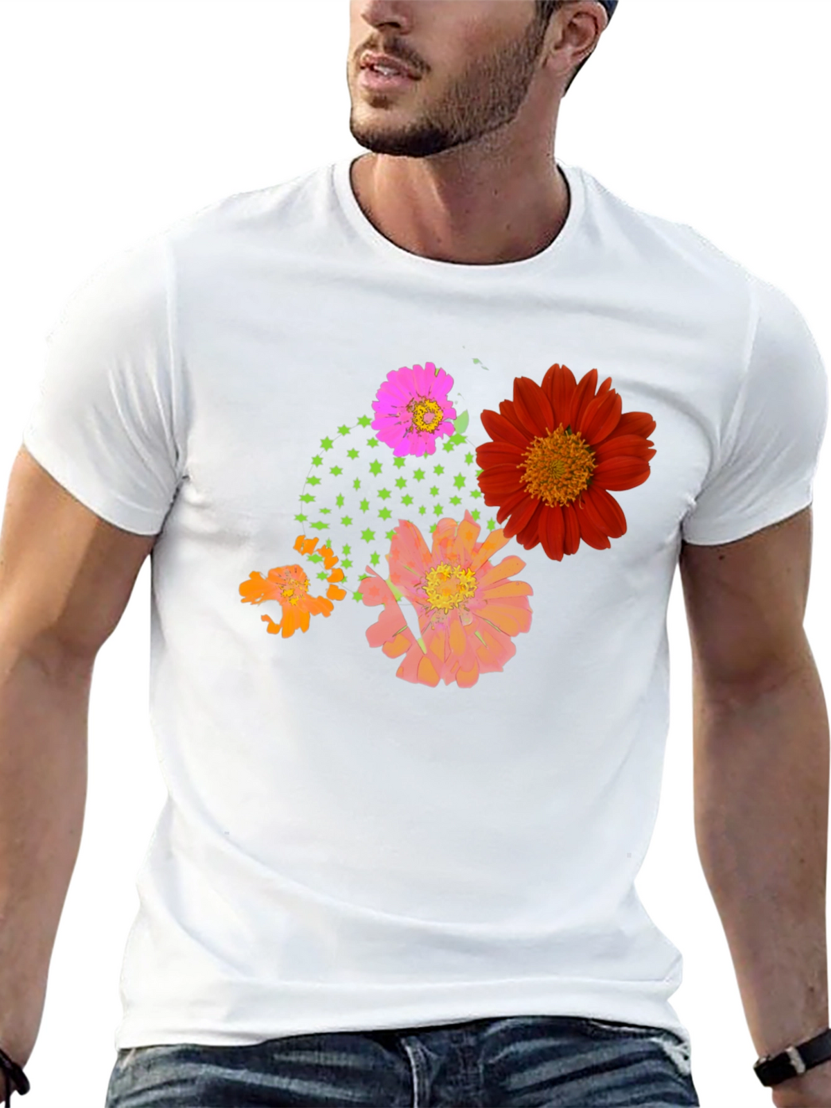 Floral Graphic Print Tee