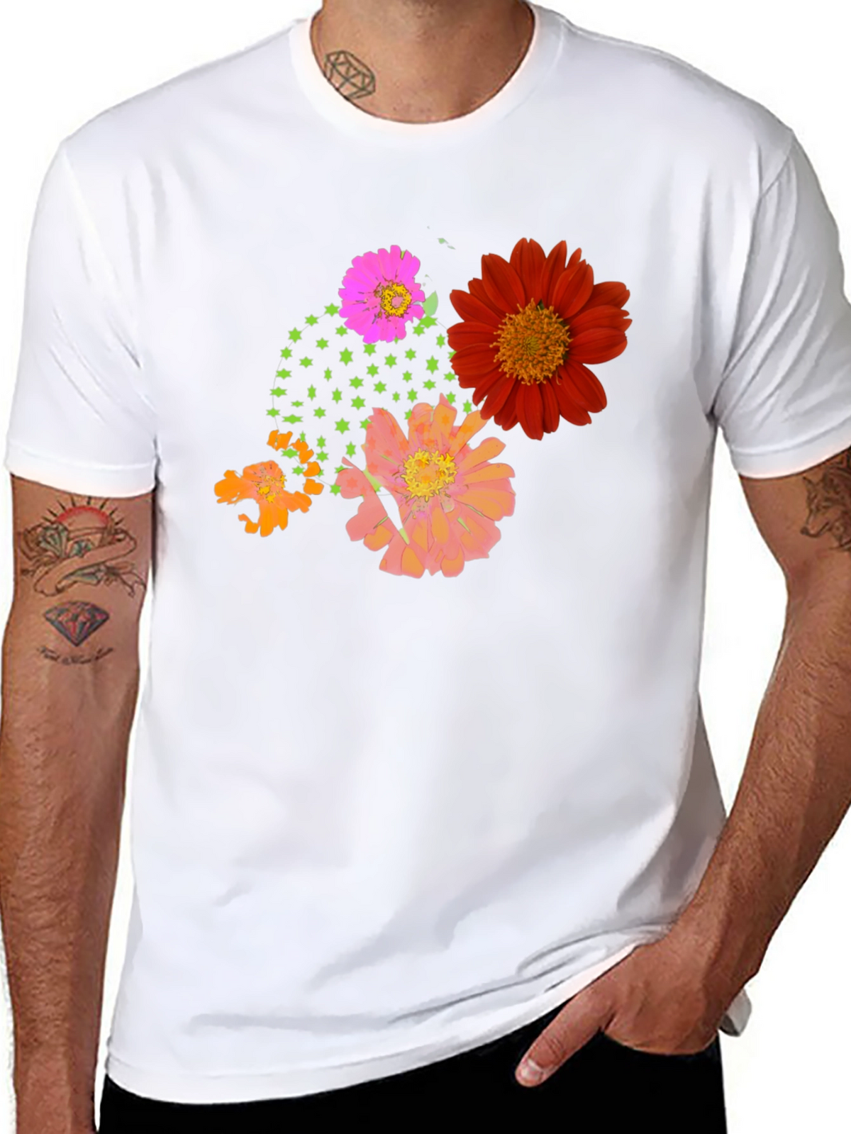 Floral Graphic Print Tee