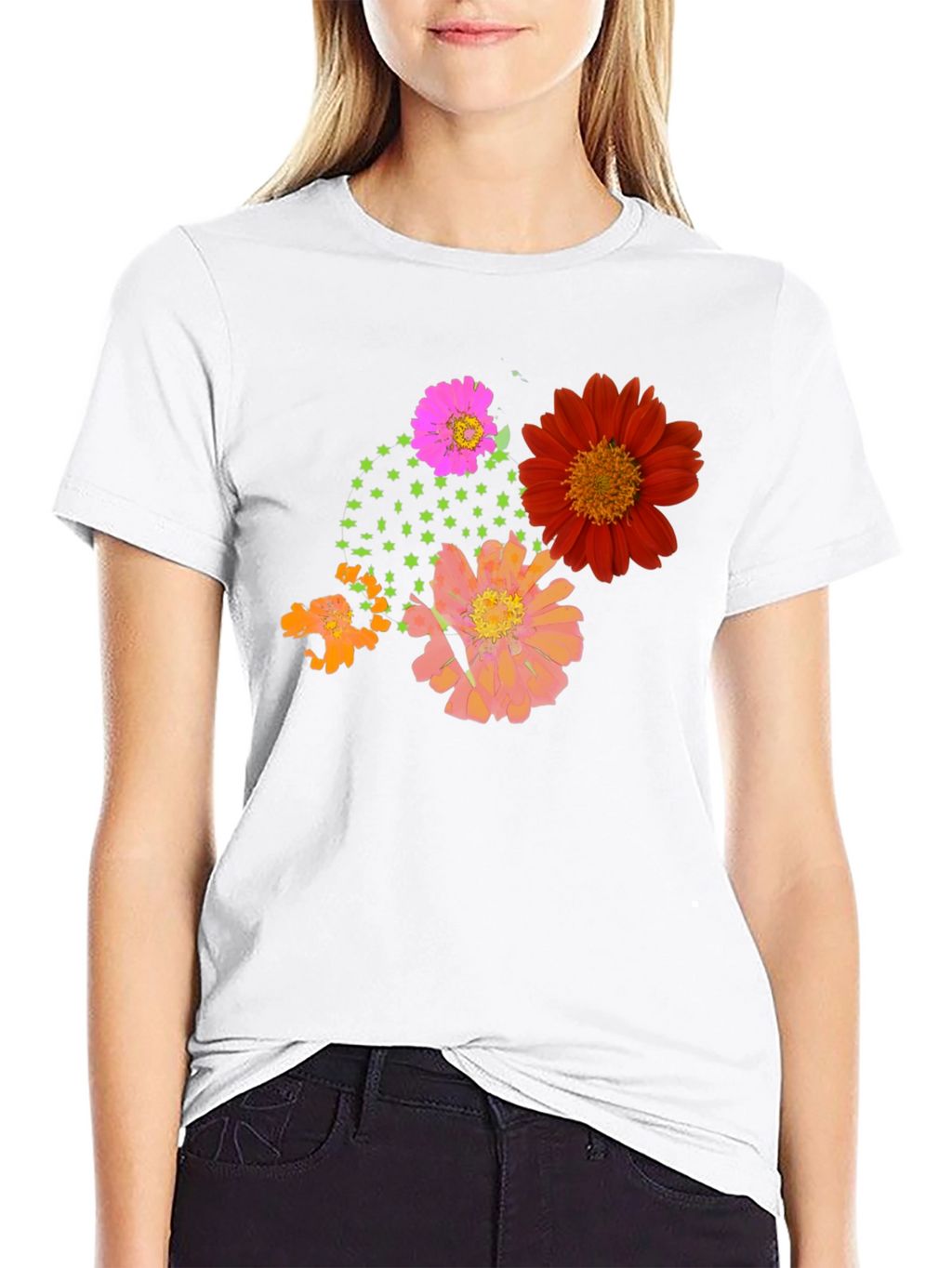 Floral Graphic Print Tee