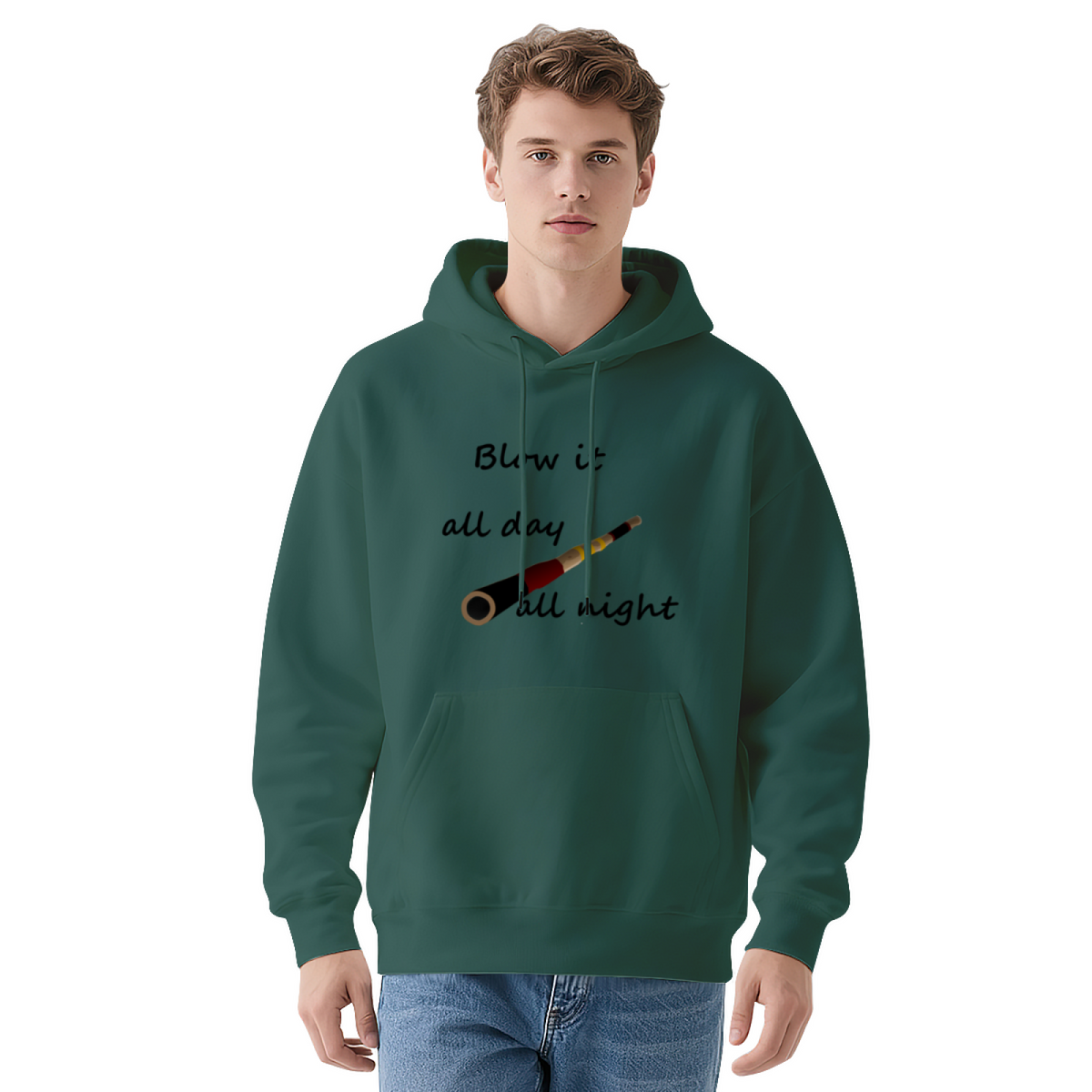 "Blow it all day all night" Statement Pullover