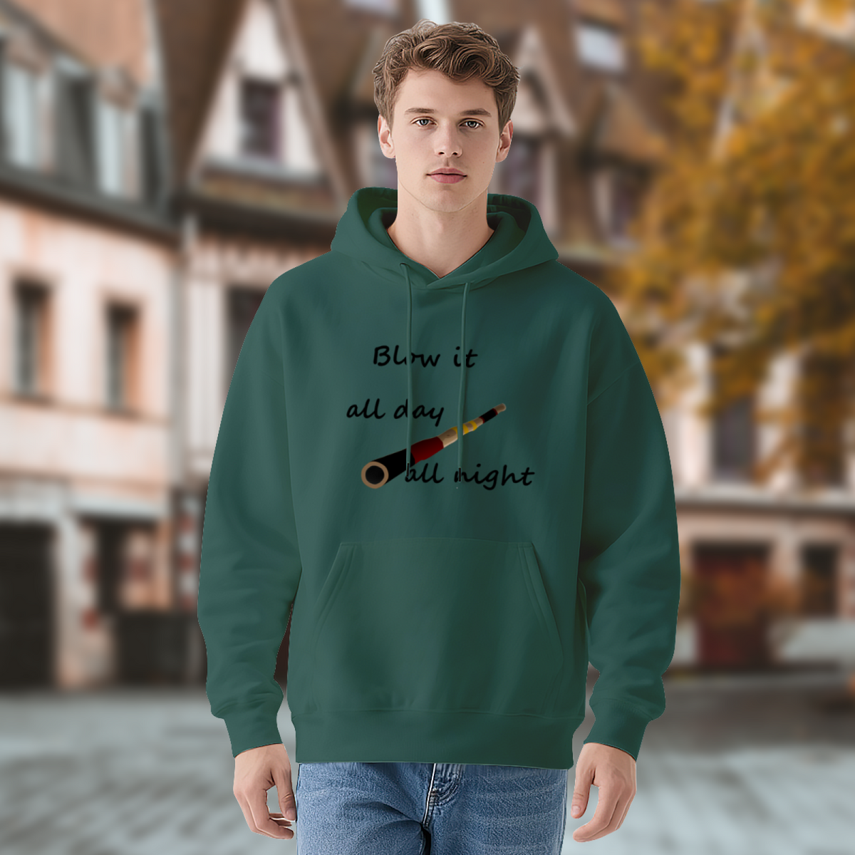 "Blow it all day all night" Statement Pullover