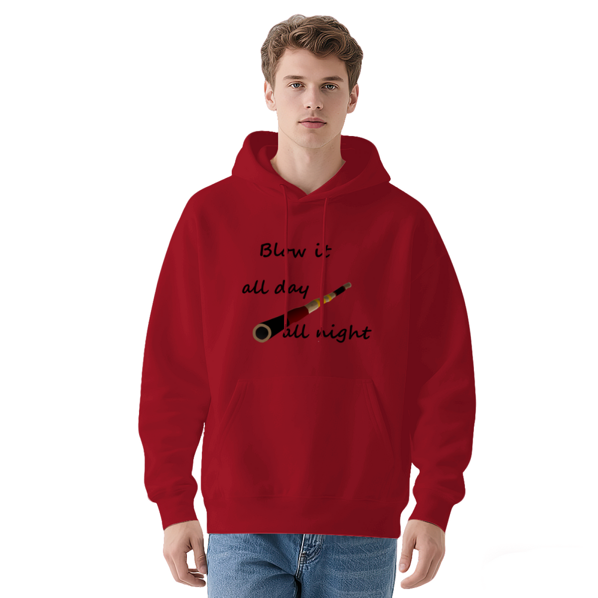 "Blow it all day all night" Statement Pullover