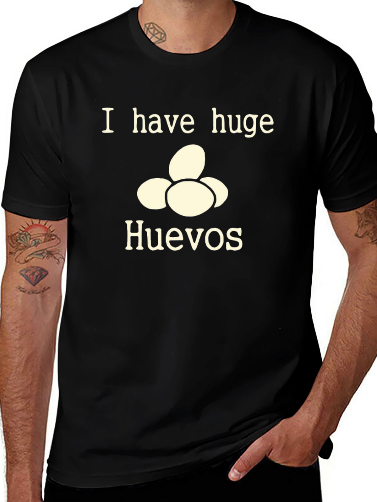 I Have Huge Huevos T-Shirt - Funny Novelty Tee