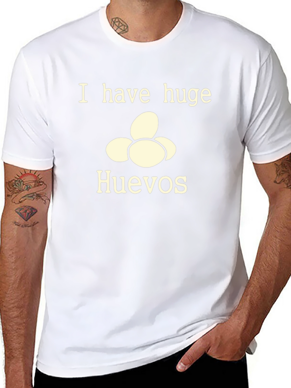 I Have Huge Huevos T-Shirt - Funny Novelty Tee