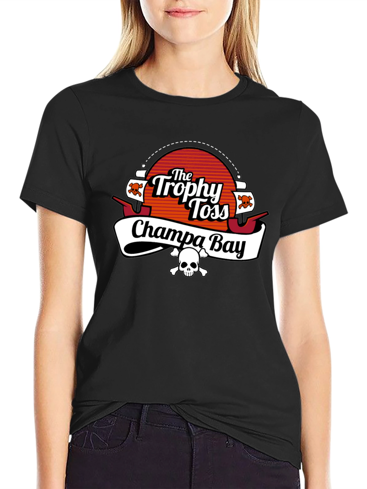 The Trophy Toss Champa Bay Black T-Shirt