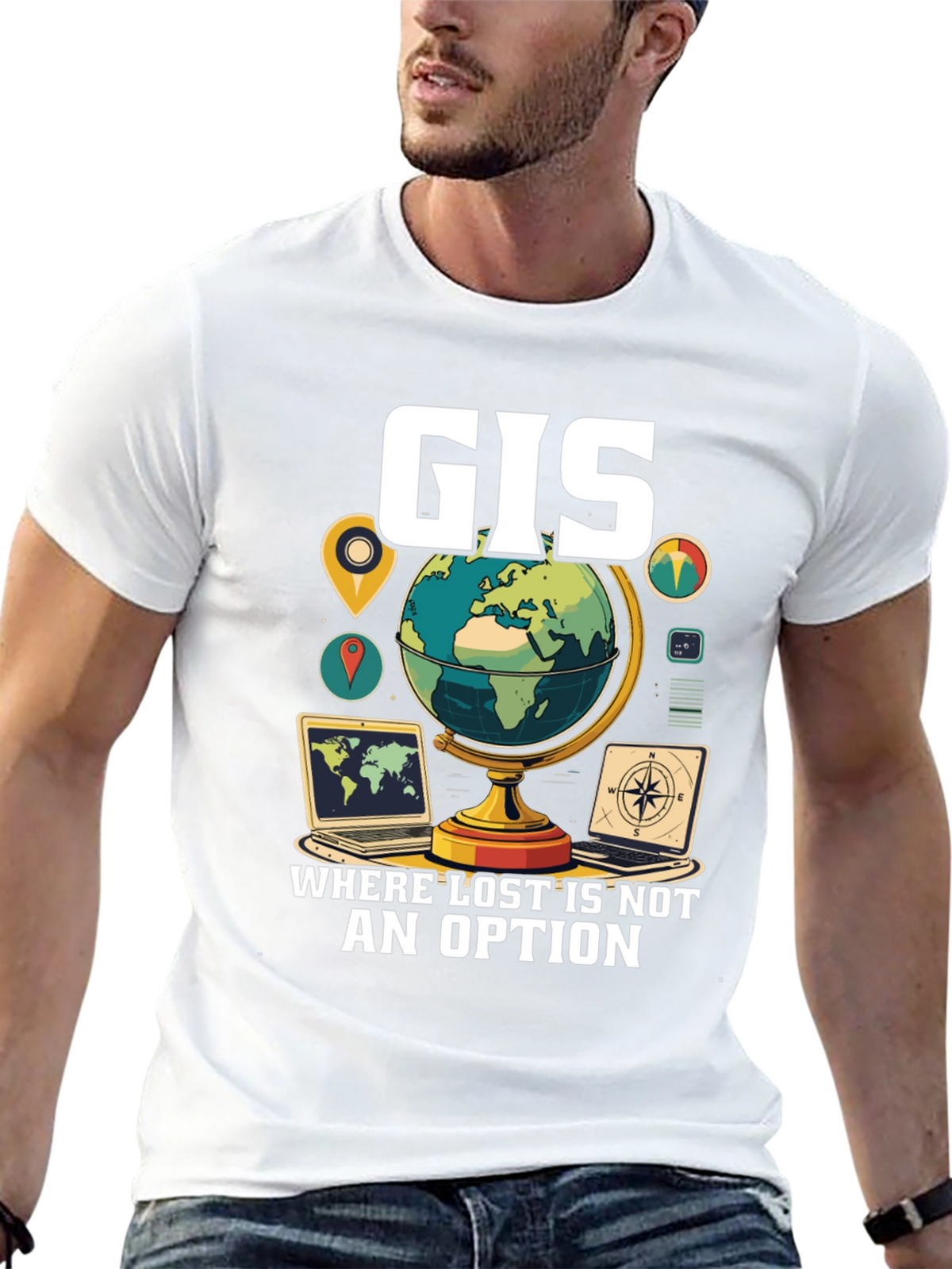 GIS Where Lost Is Not An Option T-Shirt