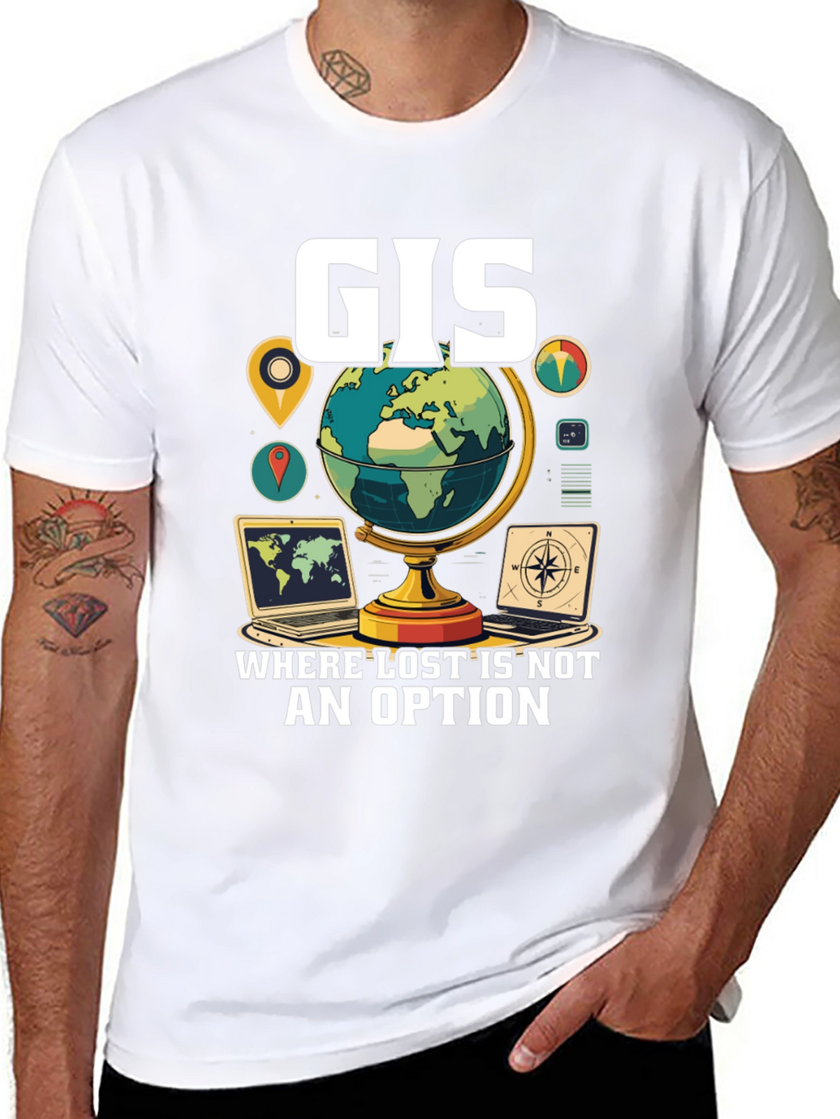 GIS Where Lost Is Not An Option T-Shirt