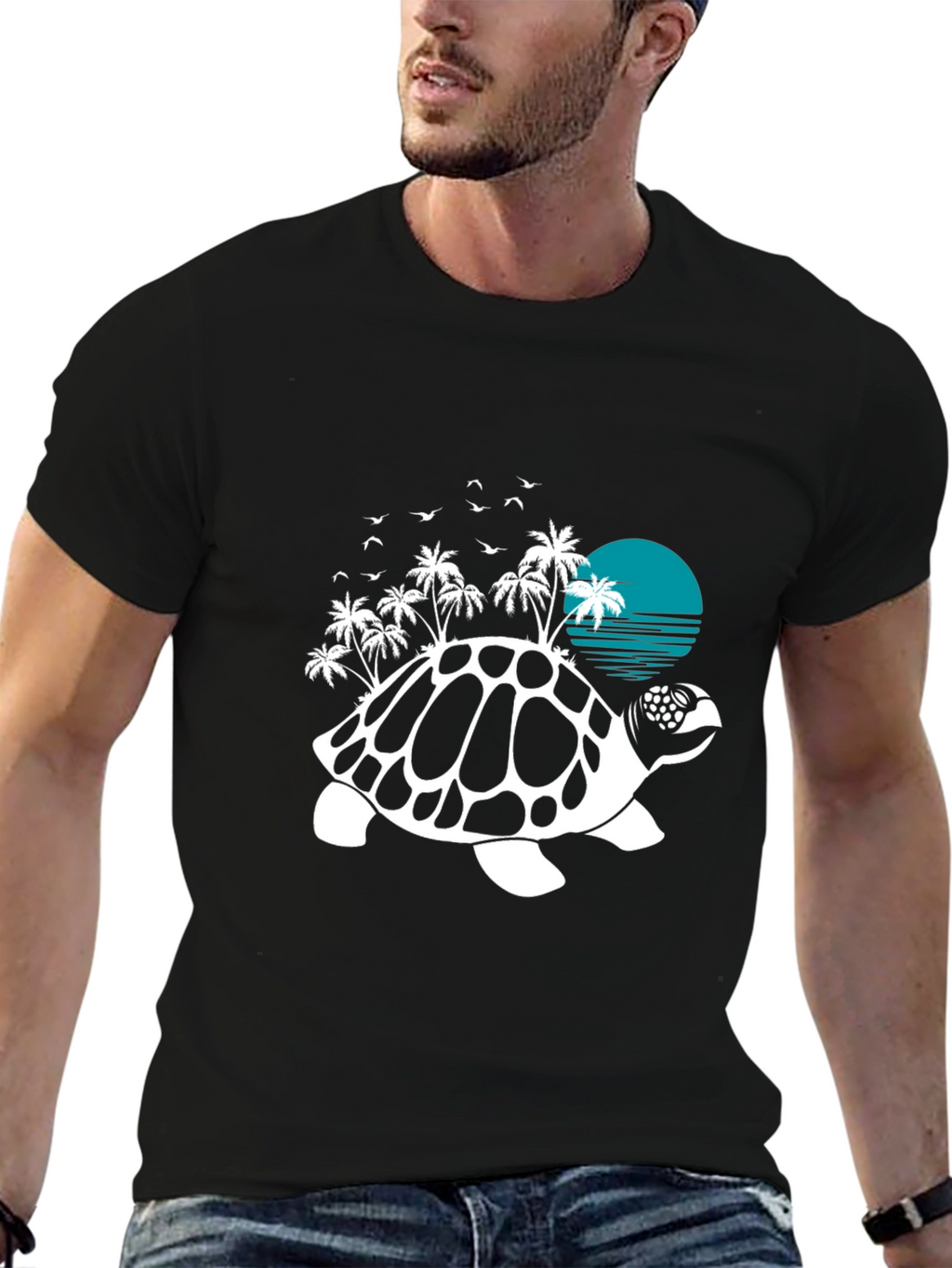 Turtle Island Graphic Tee - Beach Vibes