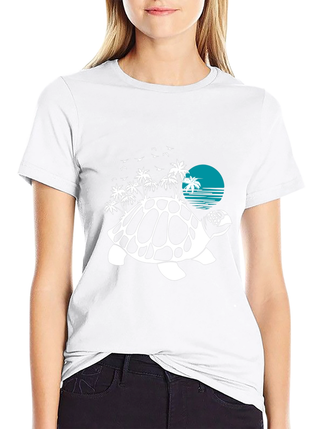 Turtle Island Graphic Tee - Beach Vibes