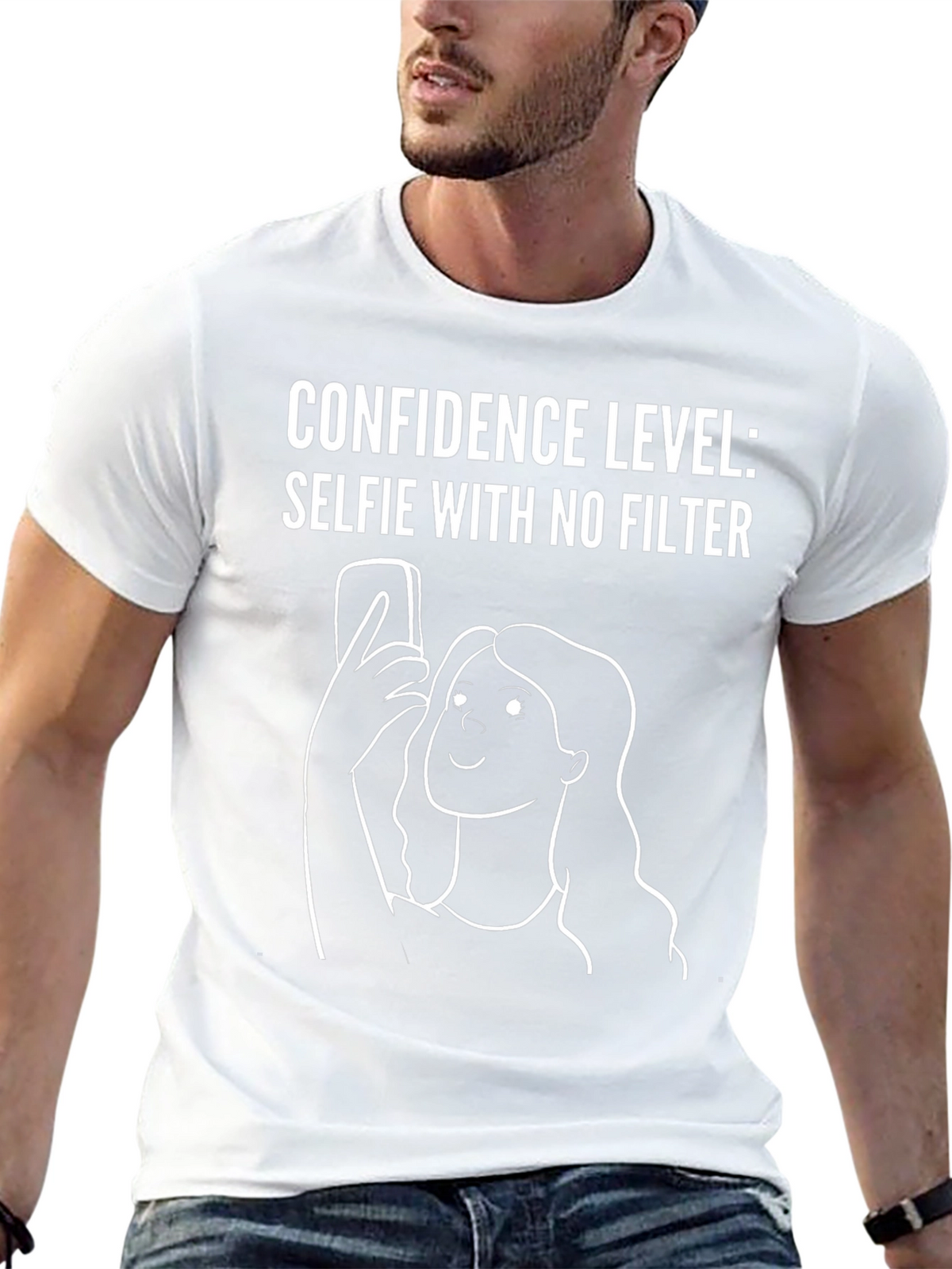 Confidence Level Selfie T-Shirt