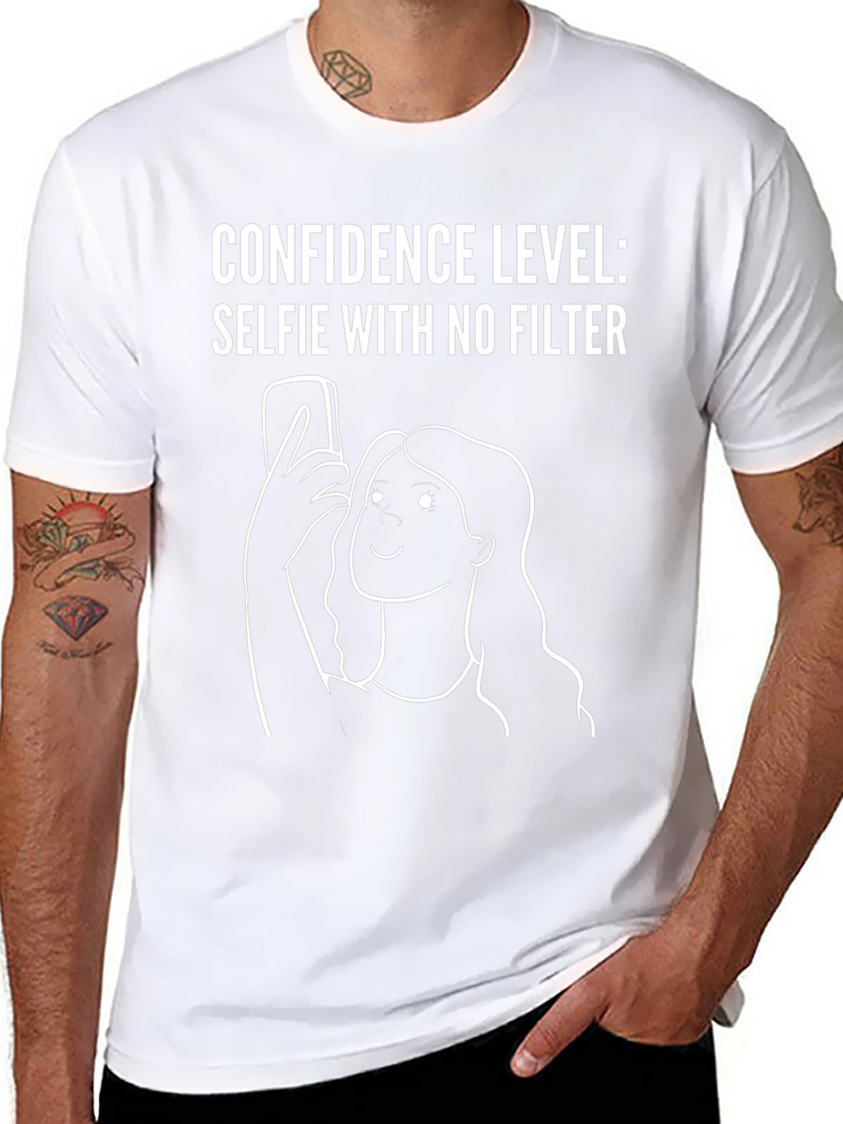 Confidence Level Selfie T-Shirt