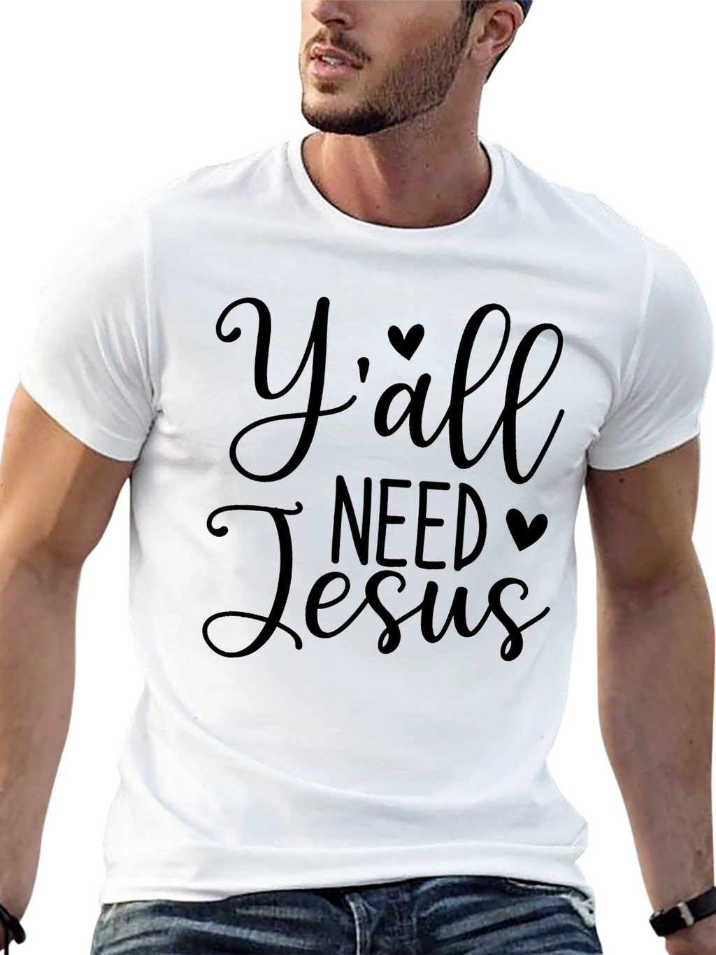 Yall Need Jesus Graphic T-Shirt - Religious Tee