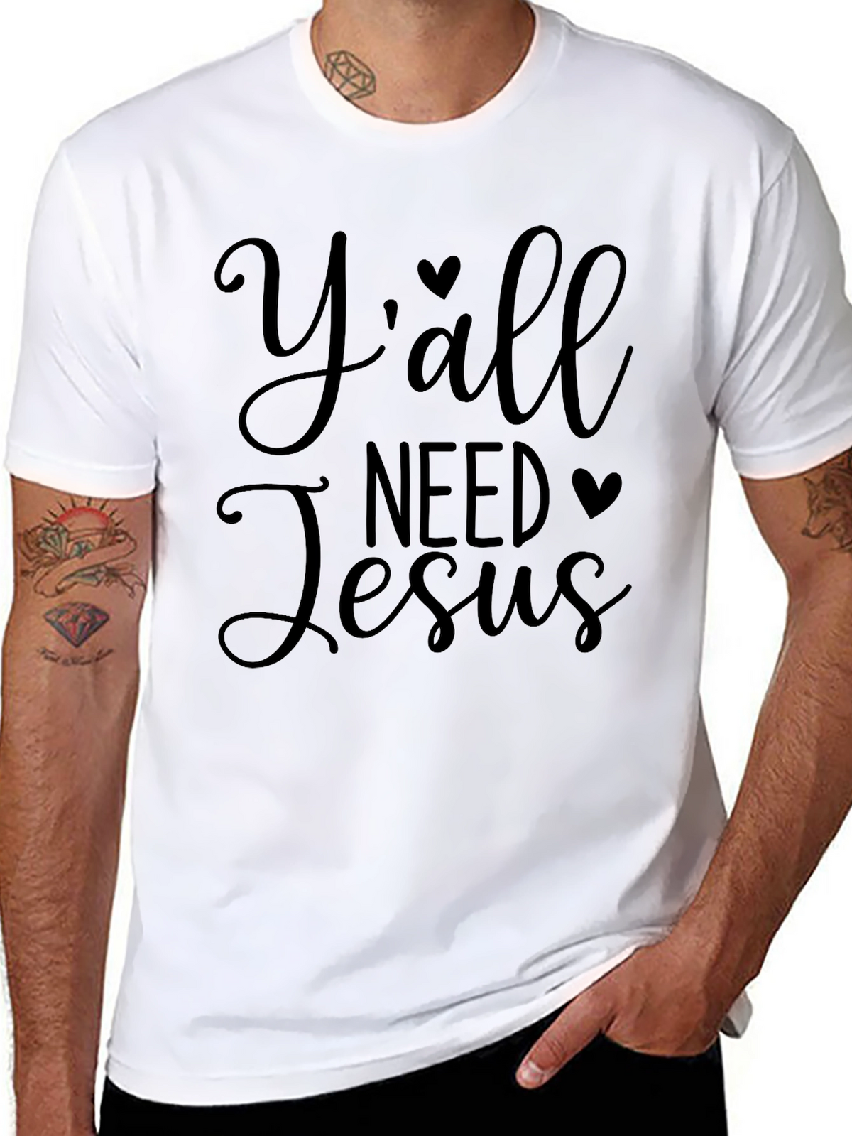 Yall Need Jesus Graphic T-Shirt - Religious Tee