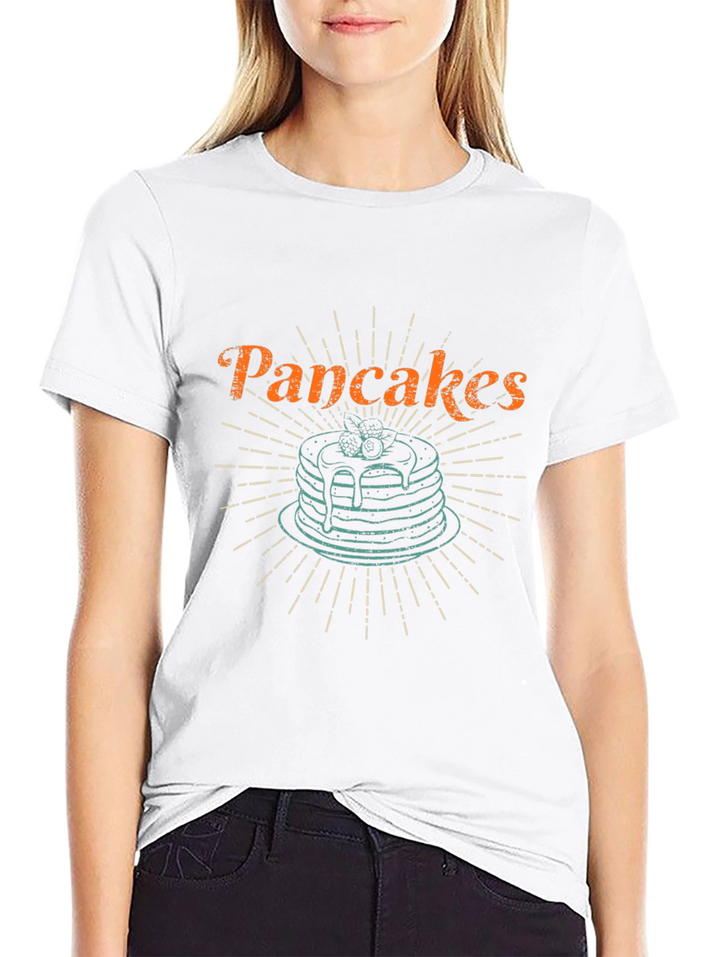 Pancakes Graphic Tee - Breakfast Lover Shirt