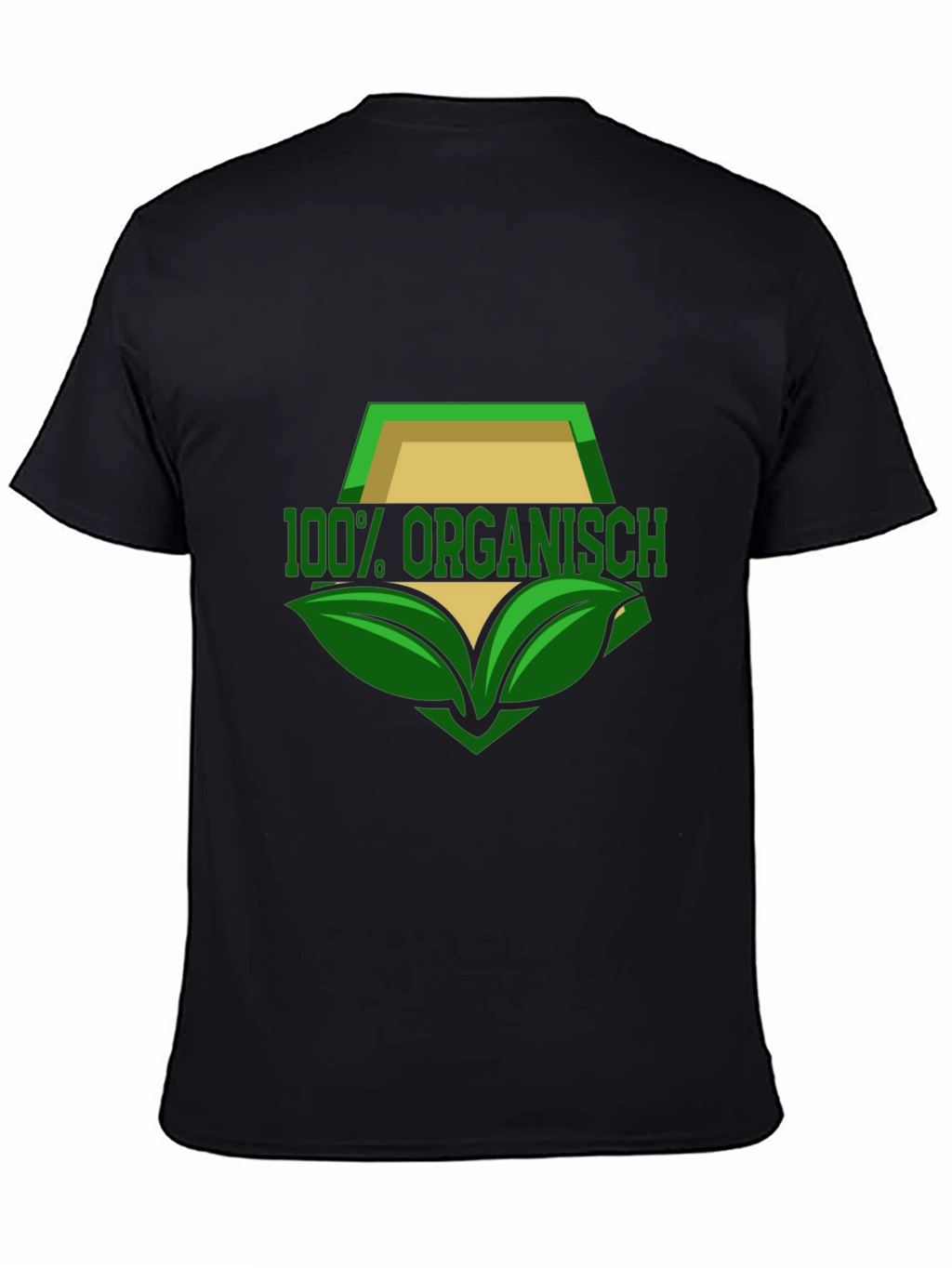 100% Organisch T-Shirt - Black Organic Design