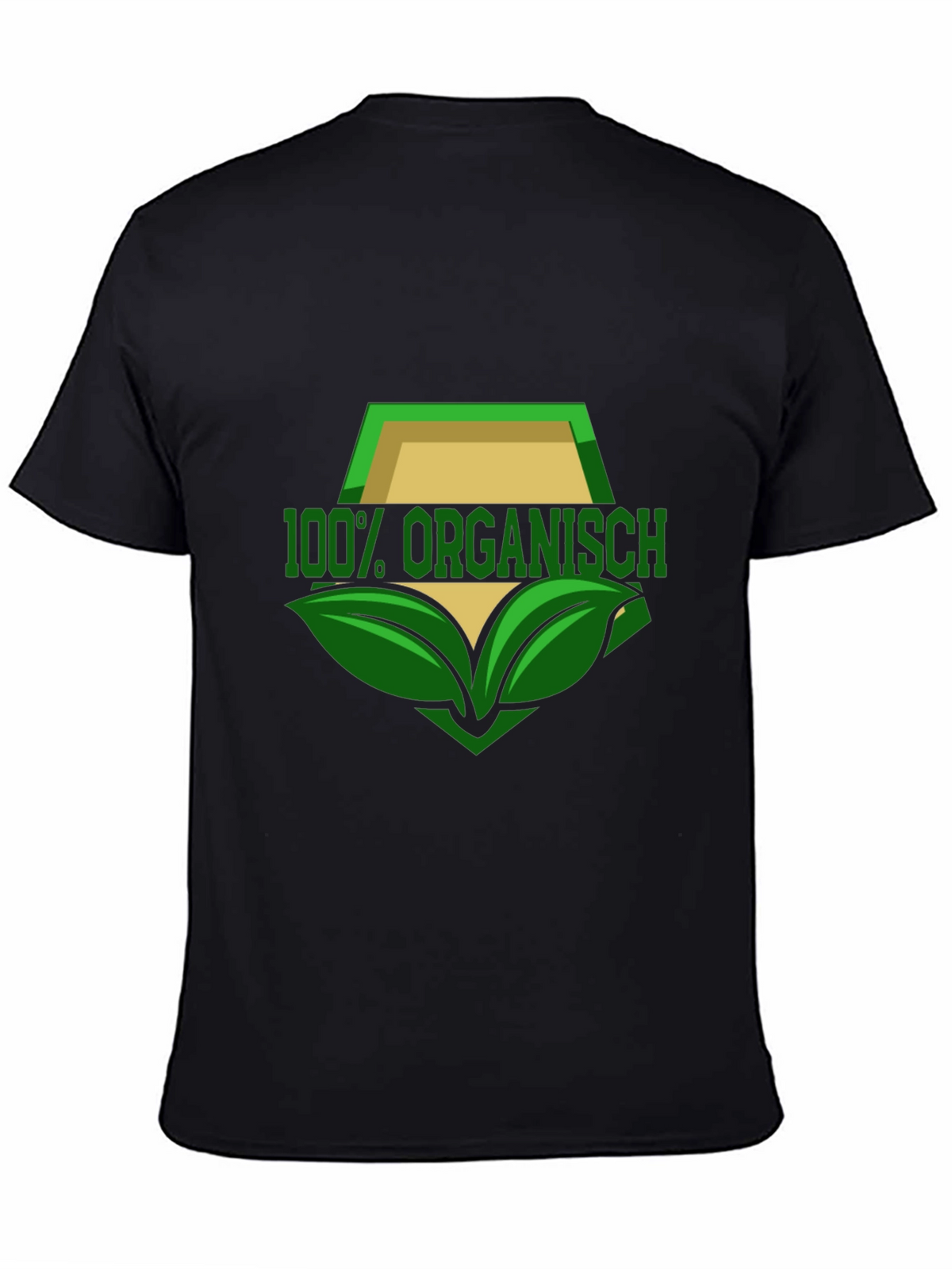 100% Organisch T-Shirt - Black Organic Design