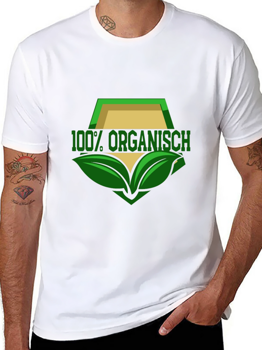 100% Organisch T-Shirt - Black Organic Design