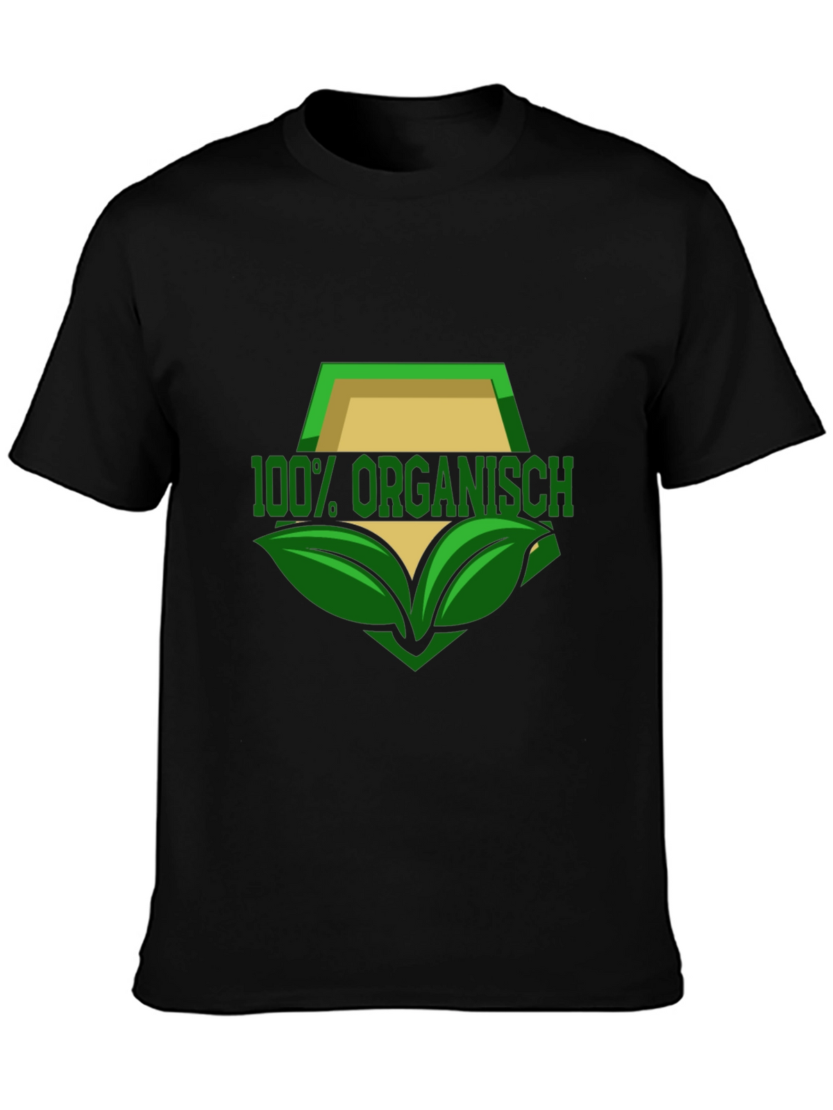 100% Organisch T-Shirt - Black Organic Design