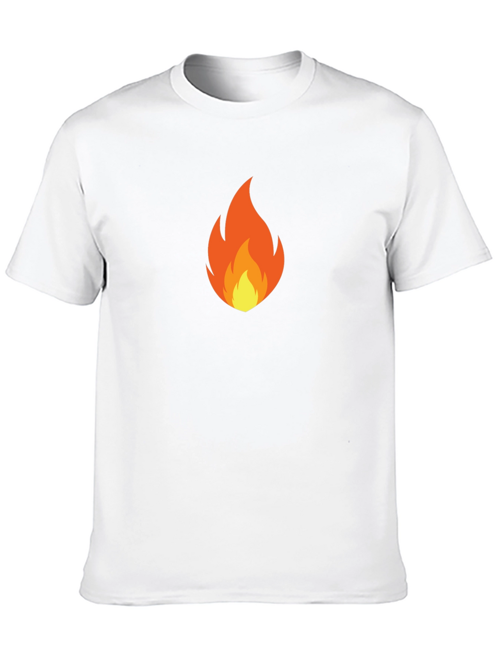 Flame Graphic Black T-Shirt - Casual Style