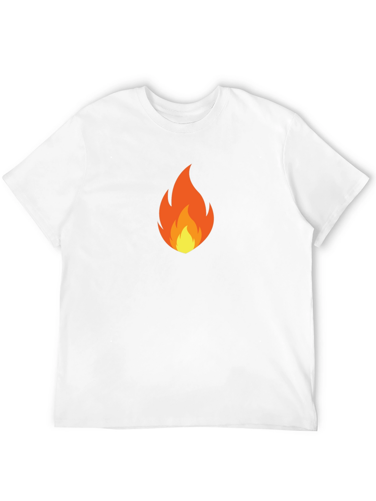 Flame Graphic Black T-Shirt - Casual Style