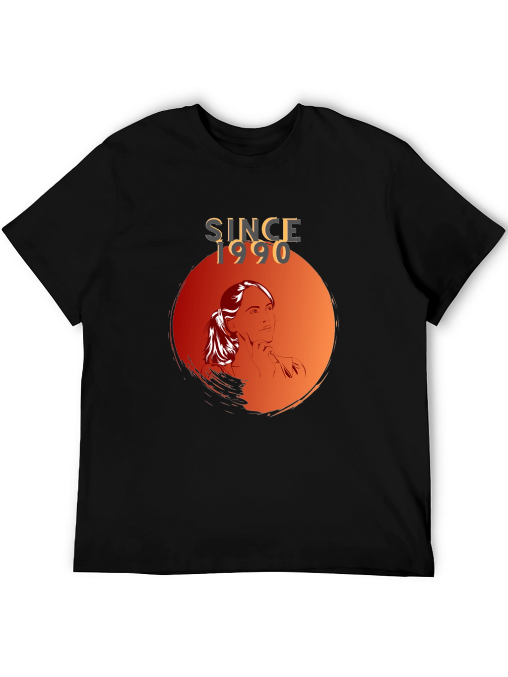 Since 1990 Graphic Tee - Stylish Black T-Shirt