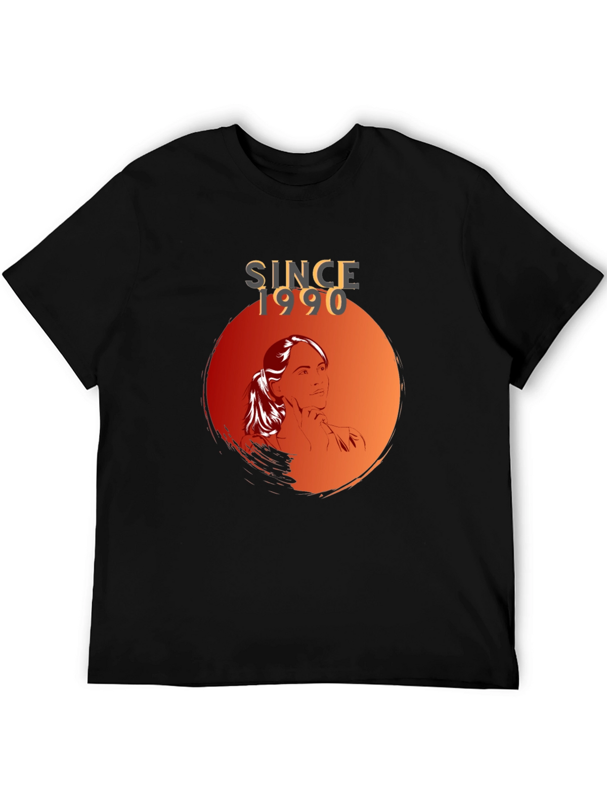 Since 1990 Graphic Tee - Stylish Black T-Shirt