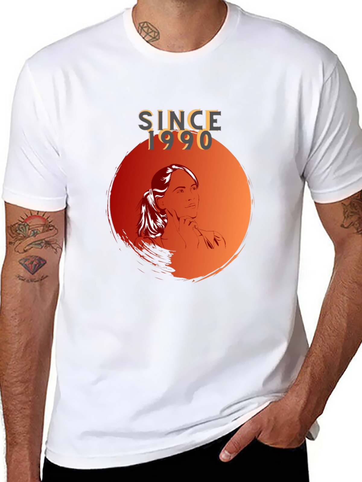 Since 1990 Graphic Tee - Stylish Black T-Shirt