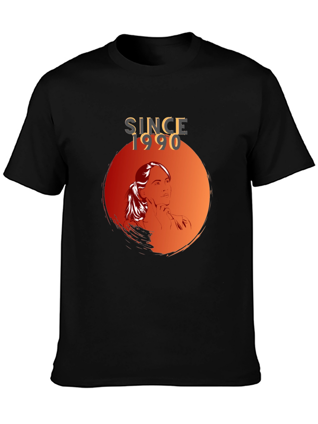 Since 1990 Graphic Tee - Stylish Black T-Shirt