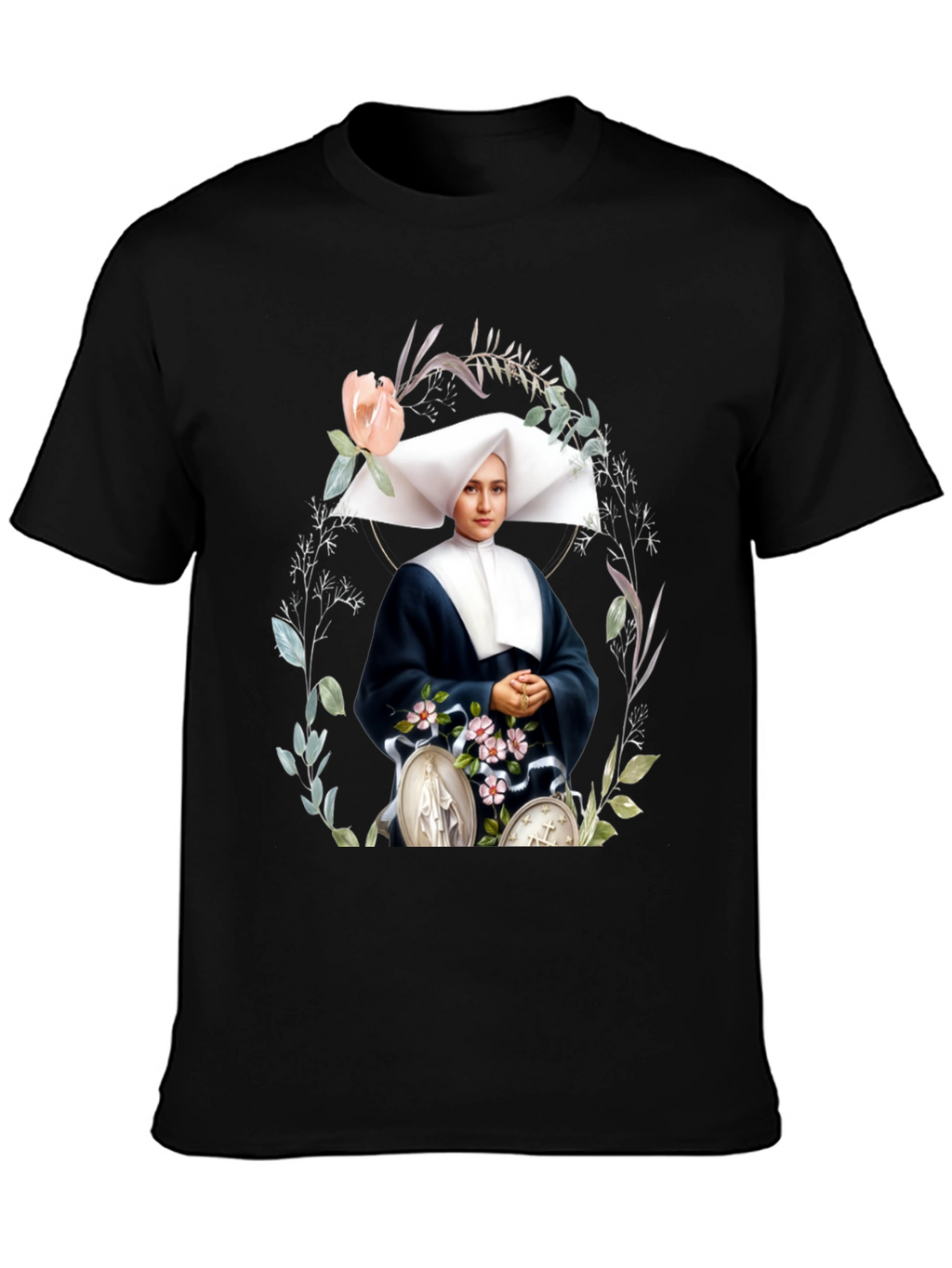 Nun Portrait Graphic Tee