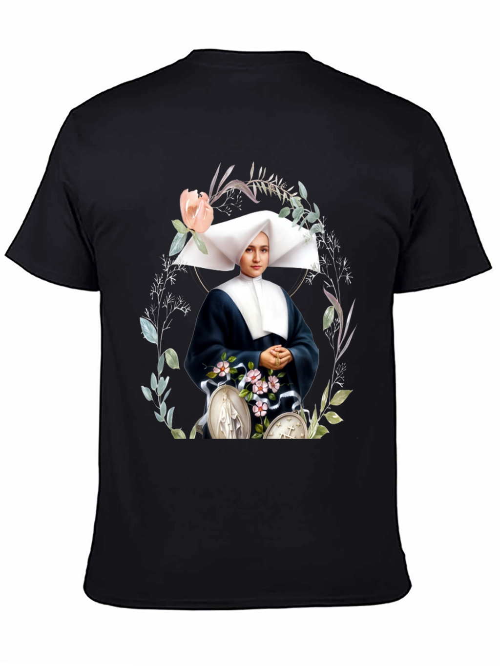 Nun Portrait Graphic Tee