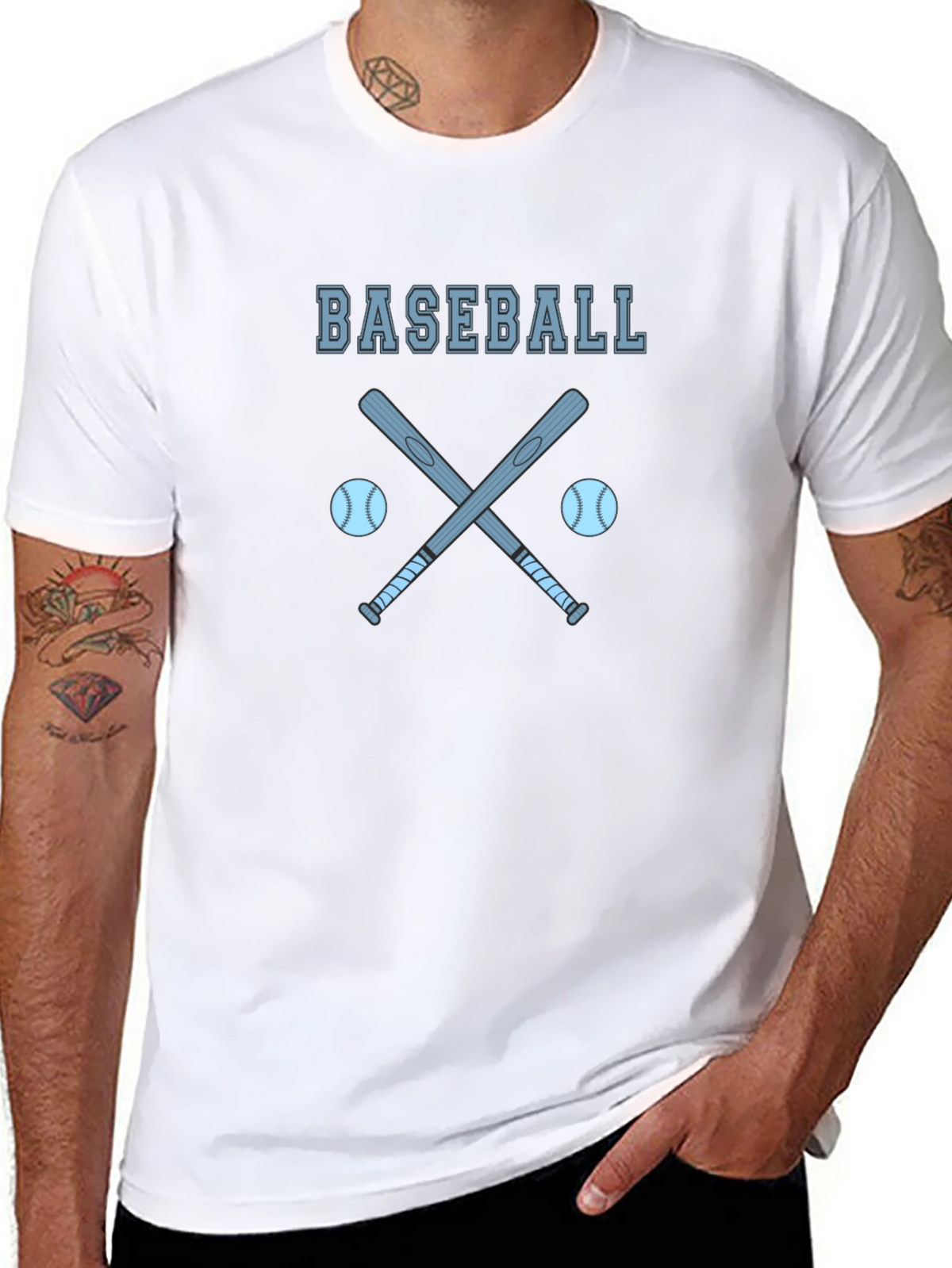 Baseball Bats & Balls Graphic T-Shirt