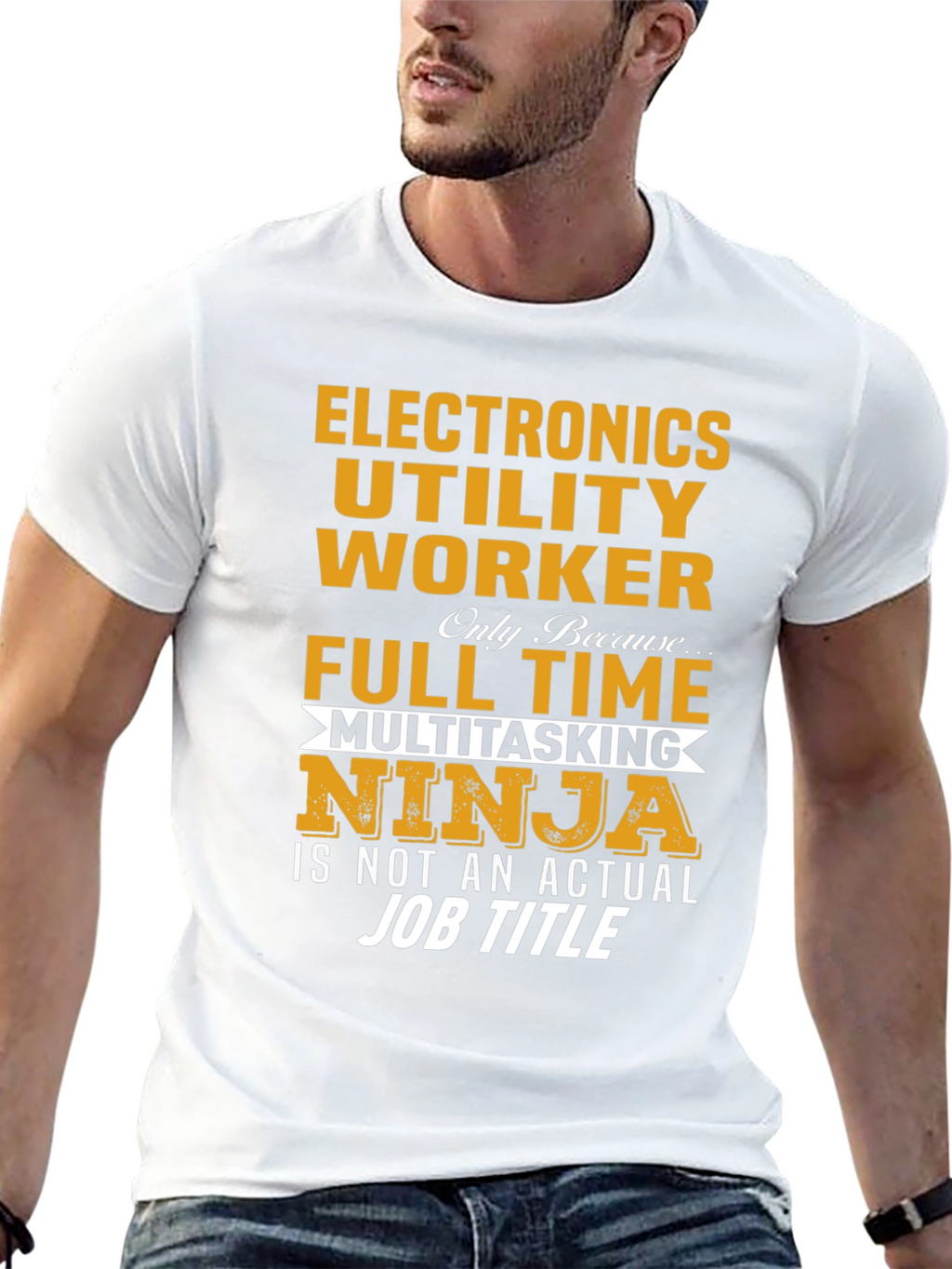 Electronics Utility Worker Ninja T-Shirt