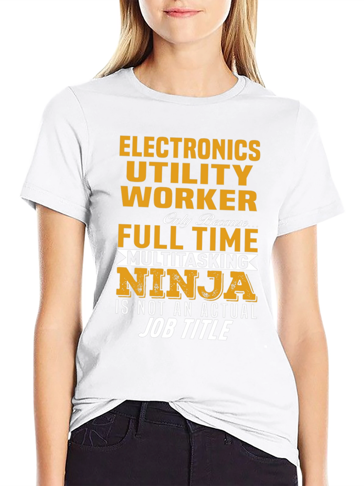 Electronics Utility Worker Ninja T-Shirt