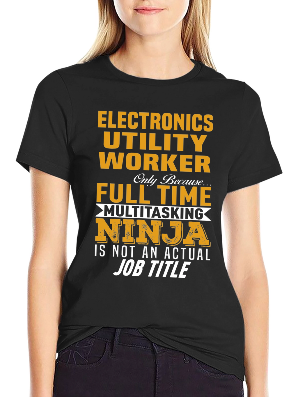 Electronics Utility Worker Ninja T-Shirt