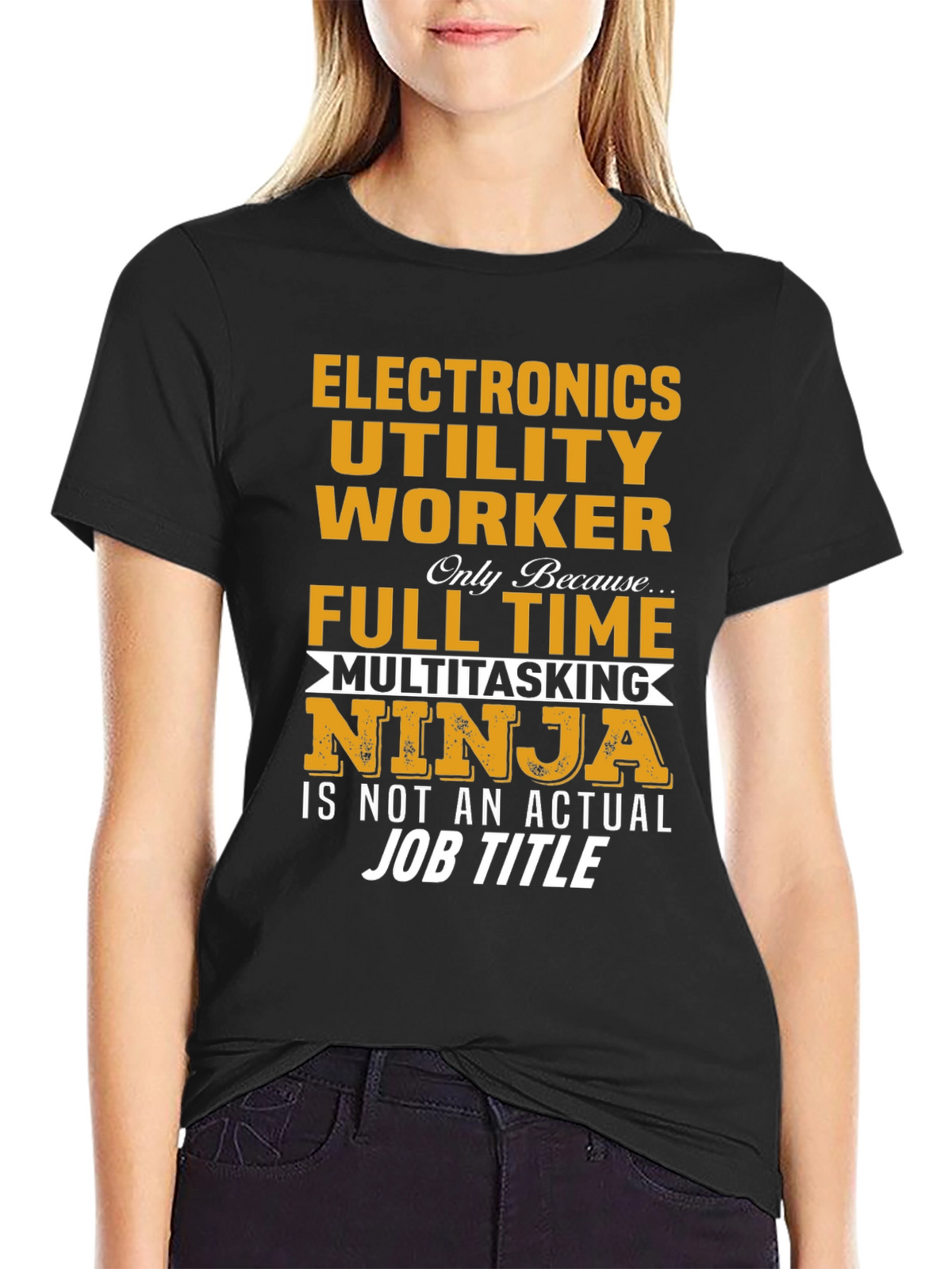 Electronics Utility Worker Ninja T-Shirt
